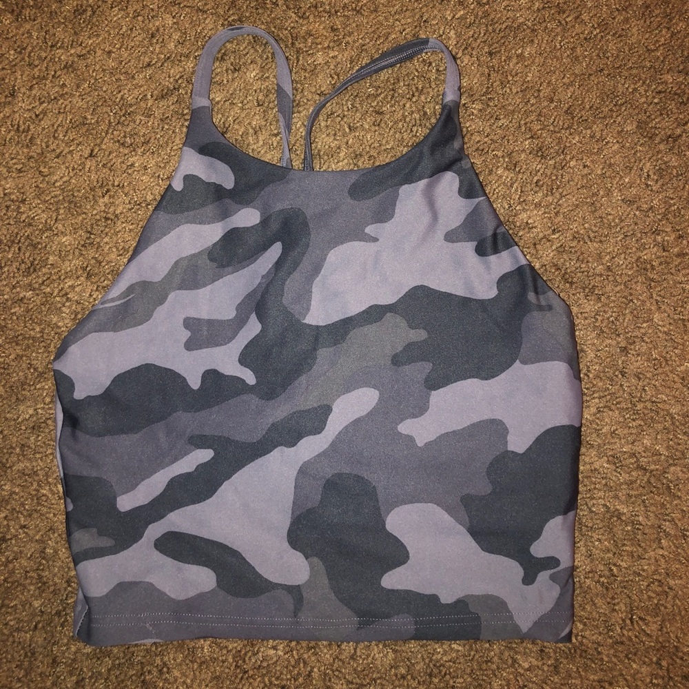 Cropped workout top